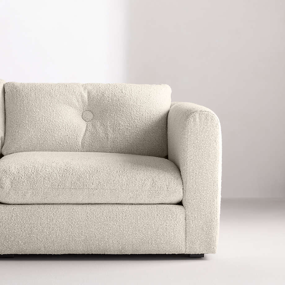 Nobu double corner section sofa with feather fibre interior and soft comfort