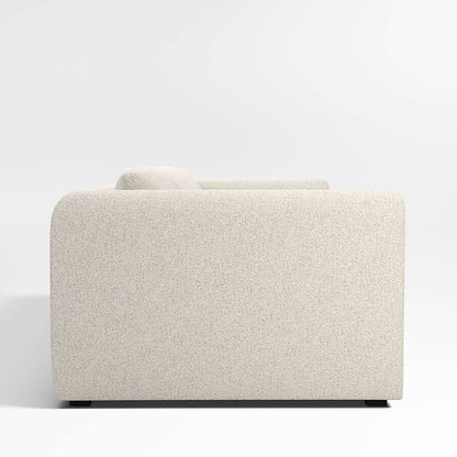 Nobu designer modular sofa set with footstool in high-end fabric finish