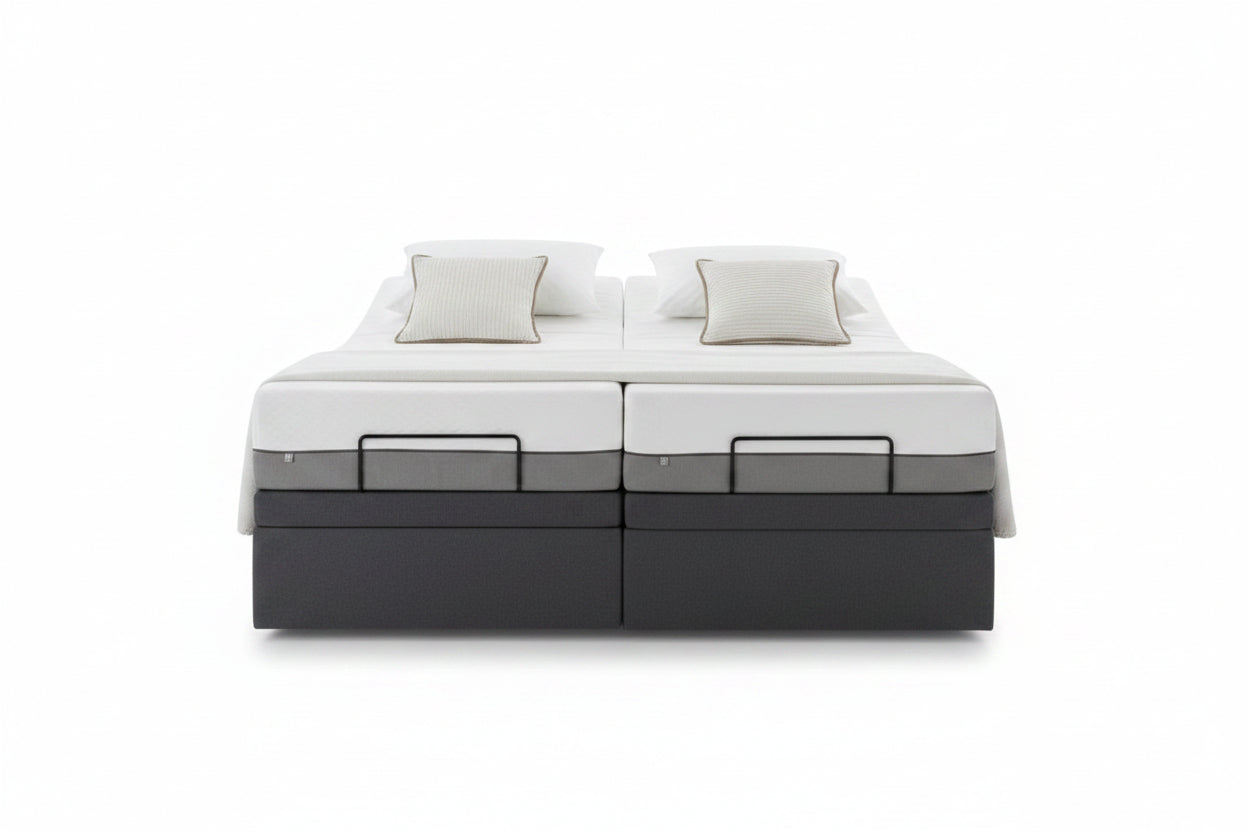 OPA adjustable bed base with dual motor system and independent head and foot adjustment
