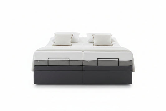 OPA adjustable bed base with dual motor system and independent head and foot adjustment
