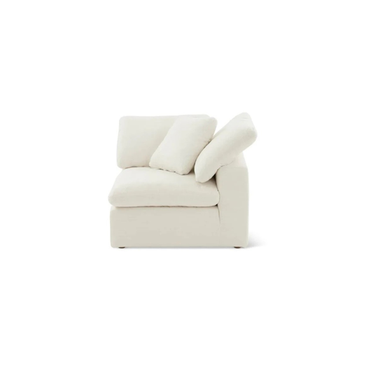 OPA Cloud modular corner unit designed for custom sofa layouts with soft deep cushioning
