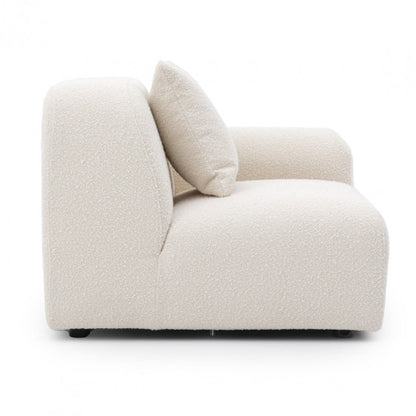 single arm modular sofa unit designed to complete or extend seating arrangements with comfort and style
