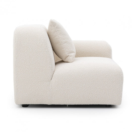 single arm modular sofa unit designed to complete or extend seating arrangements with comfort and style
