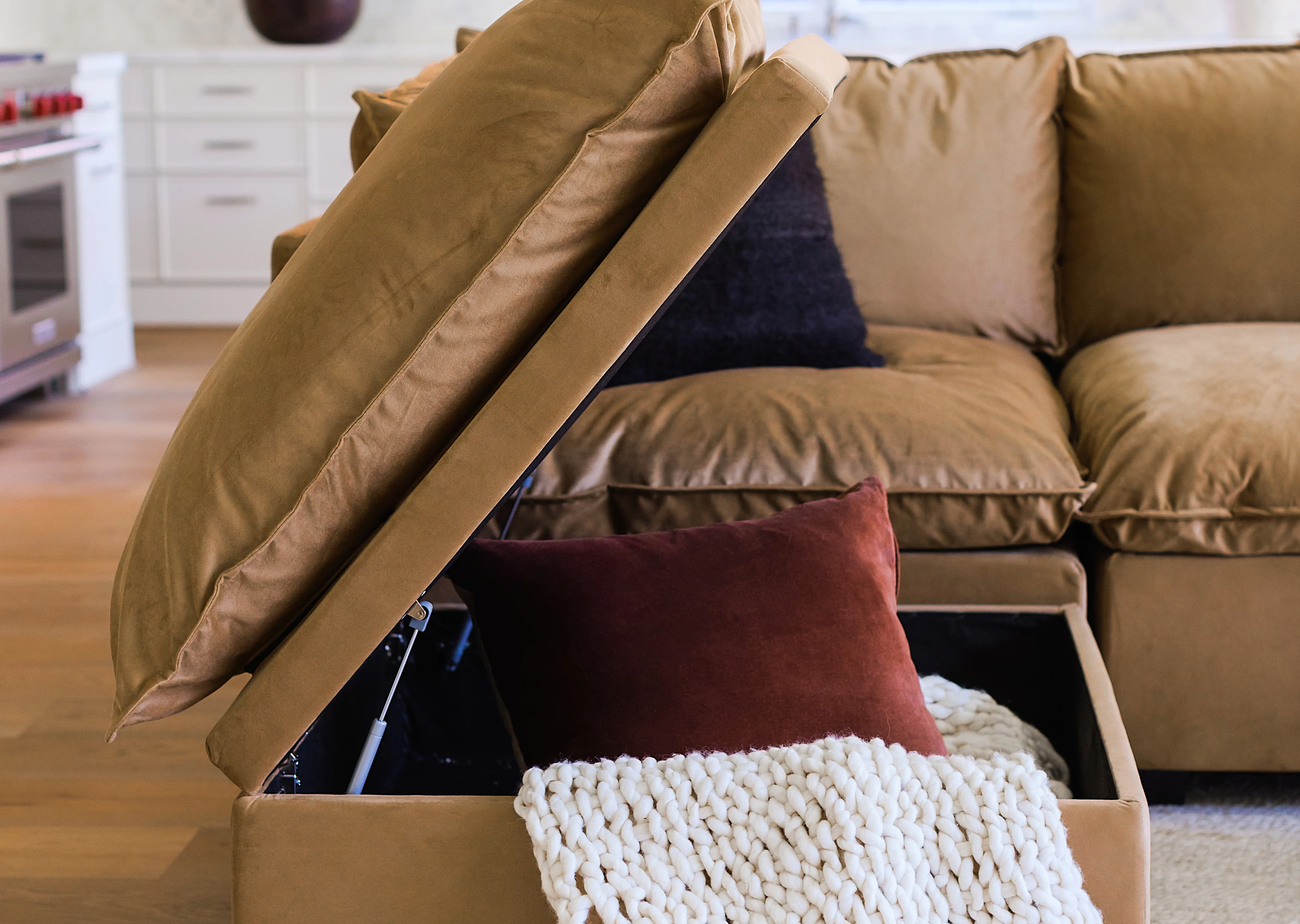 Poka 2 Seat Modular Sofa+ Footstool