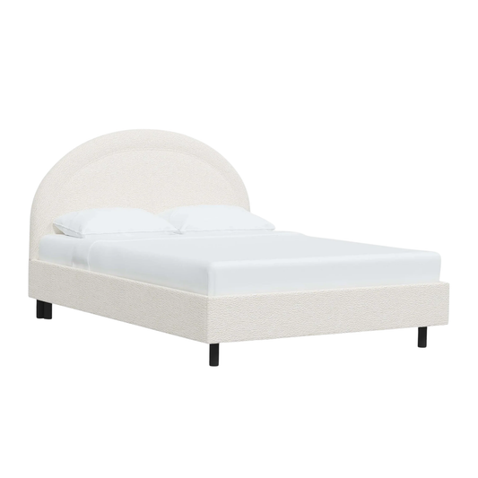  luxury upholstered bed with refined detailing