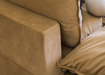 wide 2 seater sofa with generous proportions and plush seating