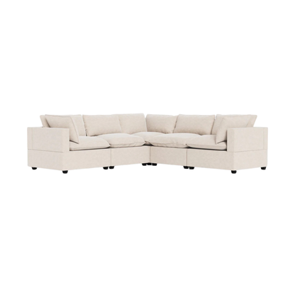 A bold expression of contemporary living, the Poka Double Corner Modular Sofa is designed to anchor your space with effortless sophistication. Its expansive double-corner layout creates a balanced, inviting silhouette—perfect for both entertaining and everyday relaxation.
