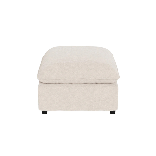 Defined by clean architectural lines and a softly contoured cushion, the Poka Footstool brings a sense of quiet luxury to any living space. Its balanced proportions and tailored finish create an effortlessly elevated look.
