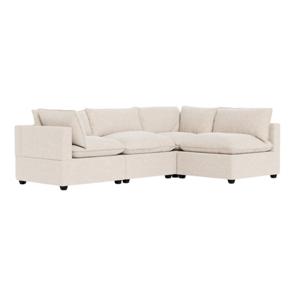The Poka L Shape Open End Modular Sofa is designed for contemporary spaces that value both style and freedom. Its open-end layout creates a relaxed, flowing silhouette—perfect for stretching out, socialising, or simply unwinding in comfort.
