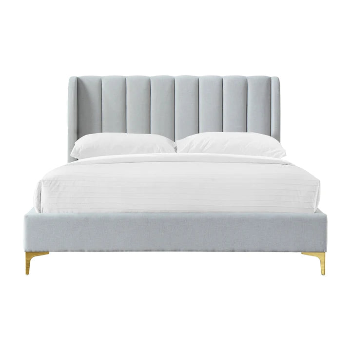  rico bed with upholstered headboard and soft neutral tones