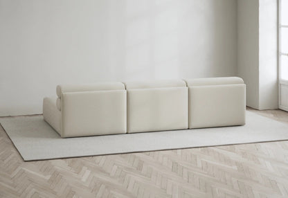 Roma 3 seat lounge sofa upholstered in premium fabric with soft foam seating
