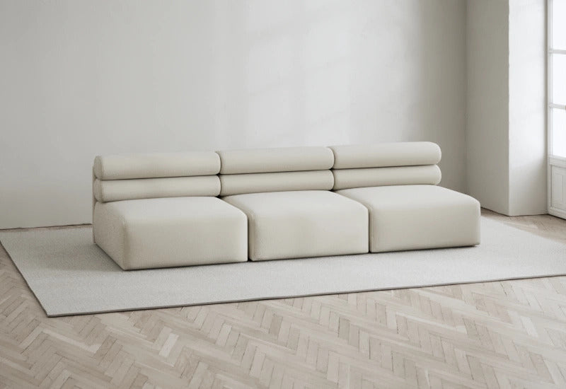Roma sofa with clean lines and soft foam interiors for everyday comfort
