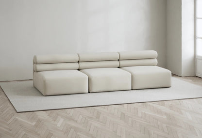 Roma sofa with clean lines and soft foam interiors for everyday comfort
