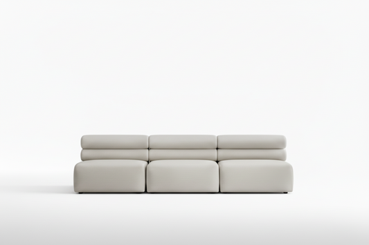 Roma 3 seat sofa with sleek design and plush seating in premium fabric
