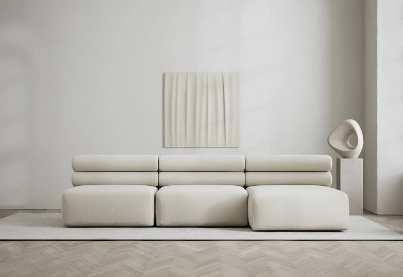 Roma 3 seater lounge sofa with spacious seating and modern minimalist style