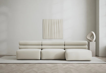 Roma 3 seater lounge sofa with spacious seating and modern minimalist style