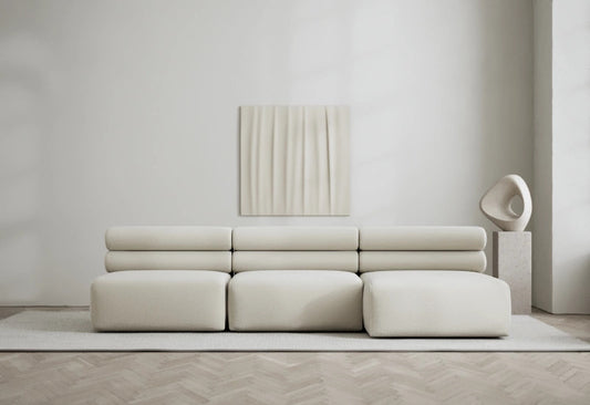 Roma 3 seater lounge sofa with spacious seating and modern minimalist style