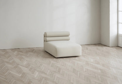 Roma lounge seat upholstered in luxury fabric with supportive foam interiors
