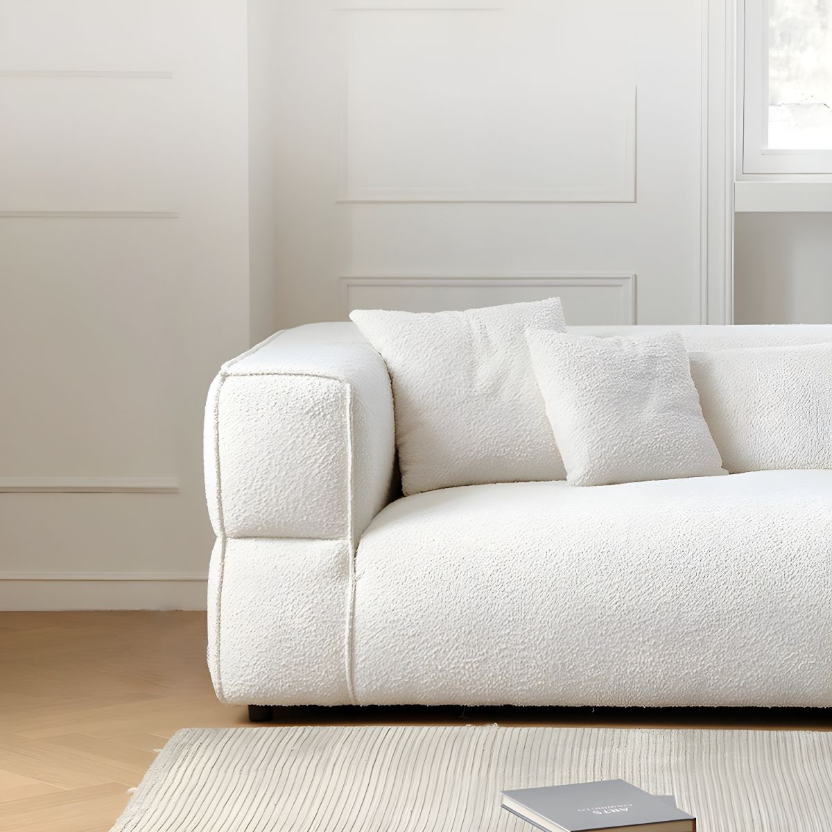 Romeo 2 seat sofa ideal for apartments with refined contemporary look
