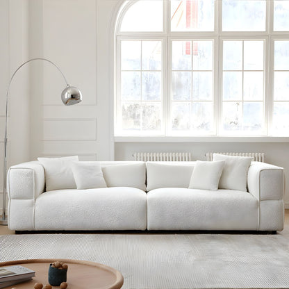 Romeo 4 seater sofa upholstered in luxe fabric with supportive cushioning
