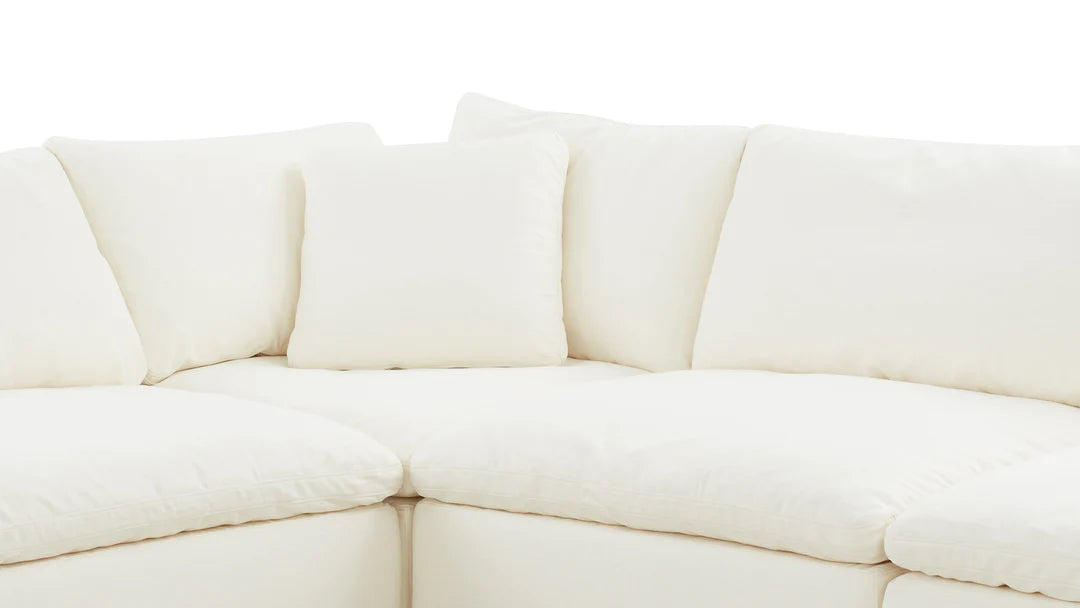 Cloud L Shape Open End Sofa + Foot Stool