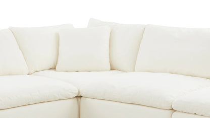 Cloud L Shape Open End Sofa + Foot Stool