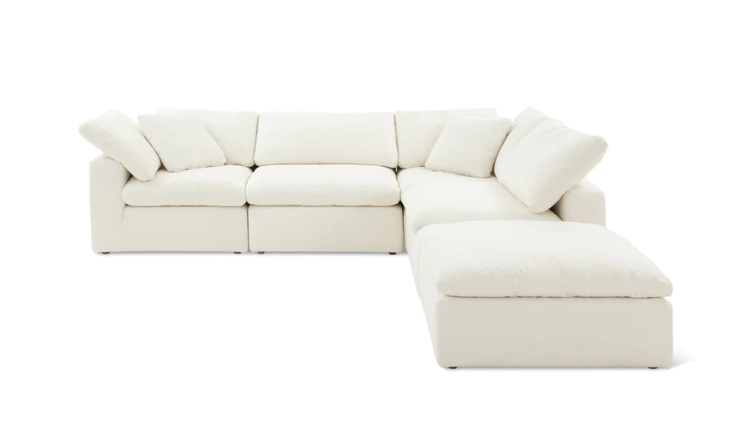 Cloud L Shape Open End Sofa + Foot Stool