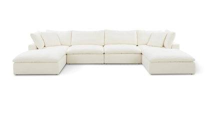 Cloud XL U Shape Sofa Footstool x2