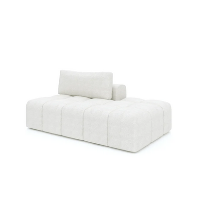 Side angle of Sienna modular L shape chaise and ottoman sofa
