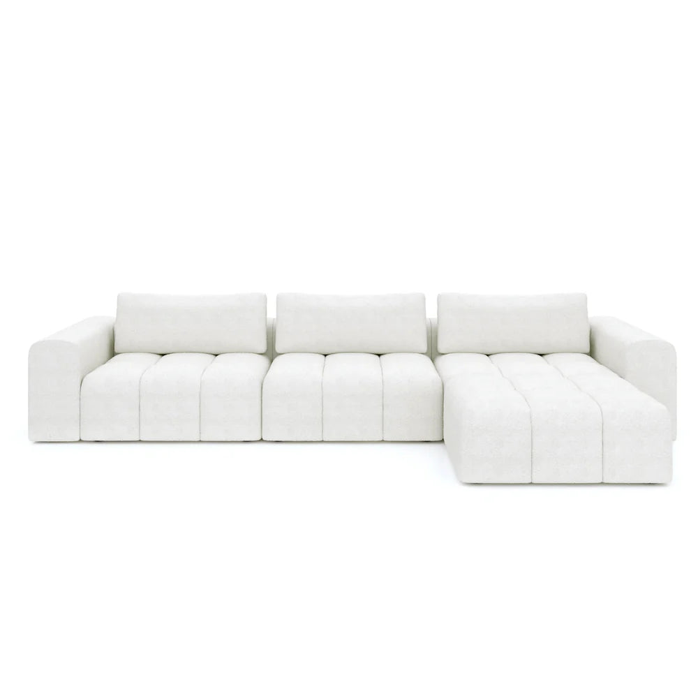 Sienna modular L shape 3 piece sofa 4 seater in modern living room setting
