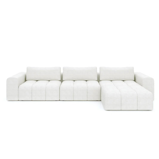Sienna modular L shape 3 piece sofa 4 seater in modern living room setting