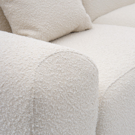 modular 2 seater sofa with plush seating and relaxed contemporary styling
