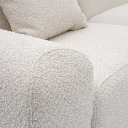 modular 2 seater sofa with plush seating and relaxed contemporary styling
