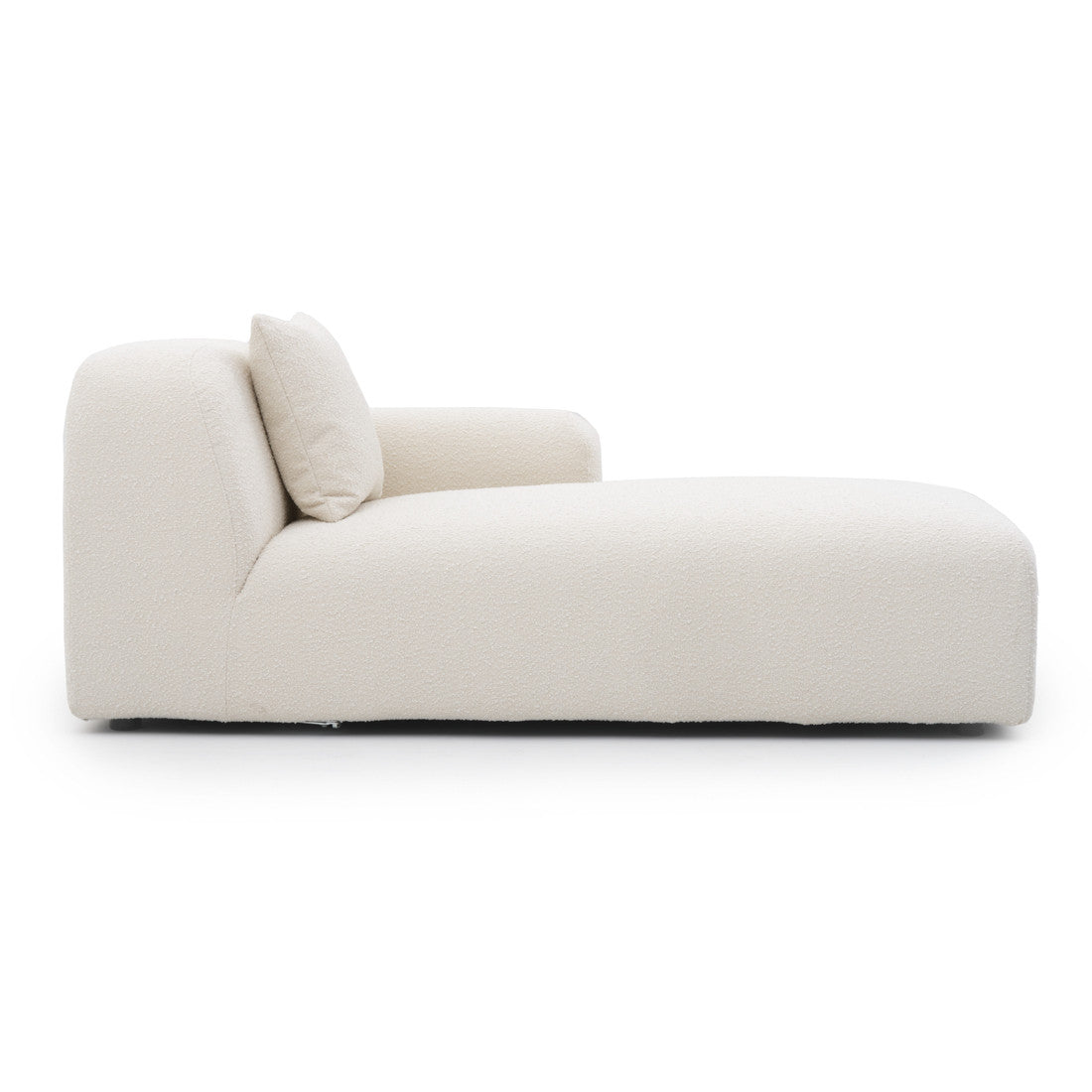 chaise lounge module with soft upholstery and clean lines for contemporary living spaces
