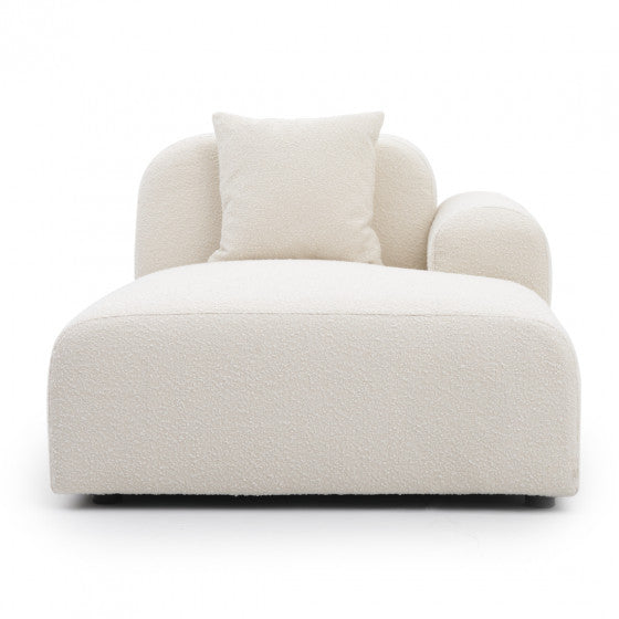 sky modular chaise piece with deep cushioning designed for relaxed lounging and flexible sofa layouts
