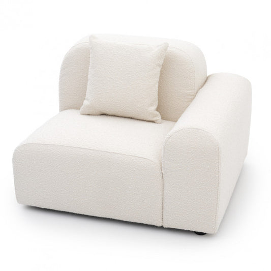 sky modular single arm piece with plush cushioning and clean modern lines for flexible sofa layouts
