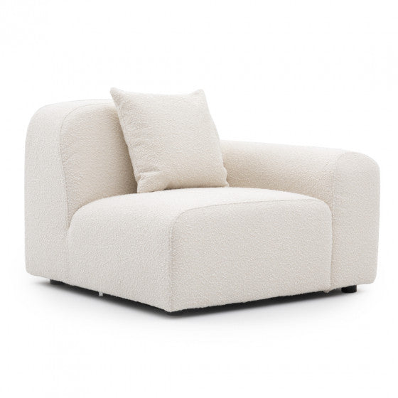 modular single arm sofa piece ideal for building custom configurations in modern living spaces
