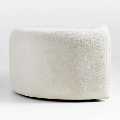 Close up of upholstery and curved arm detail on Snug sofa
