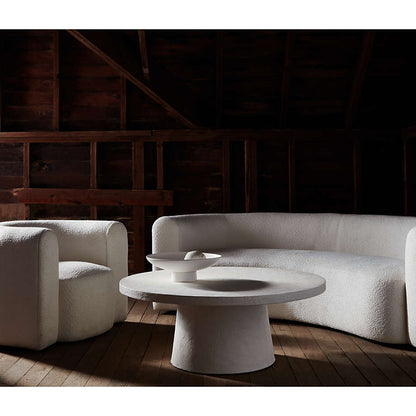 Snug 3 seater formal sofa in modern minimalist living room