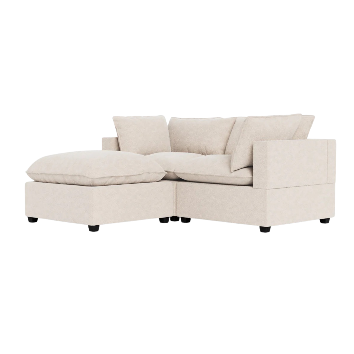 Poka 2 Seat Modular Sofa+ Footstool