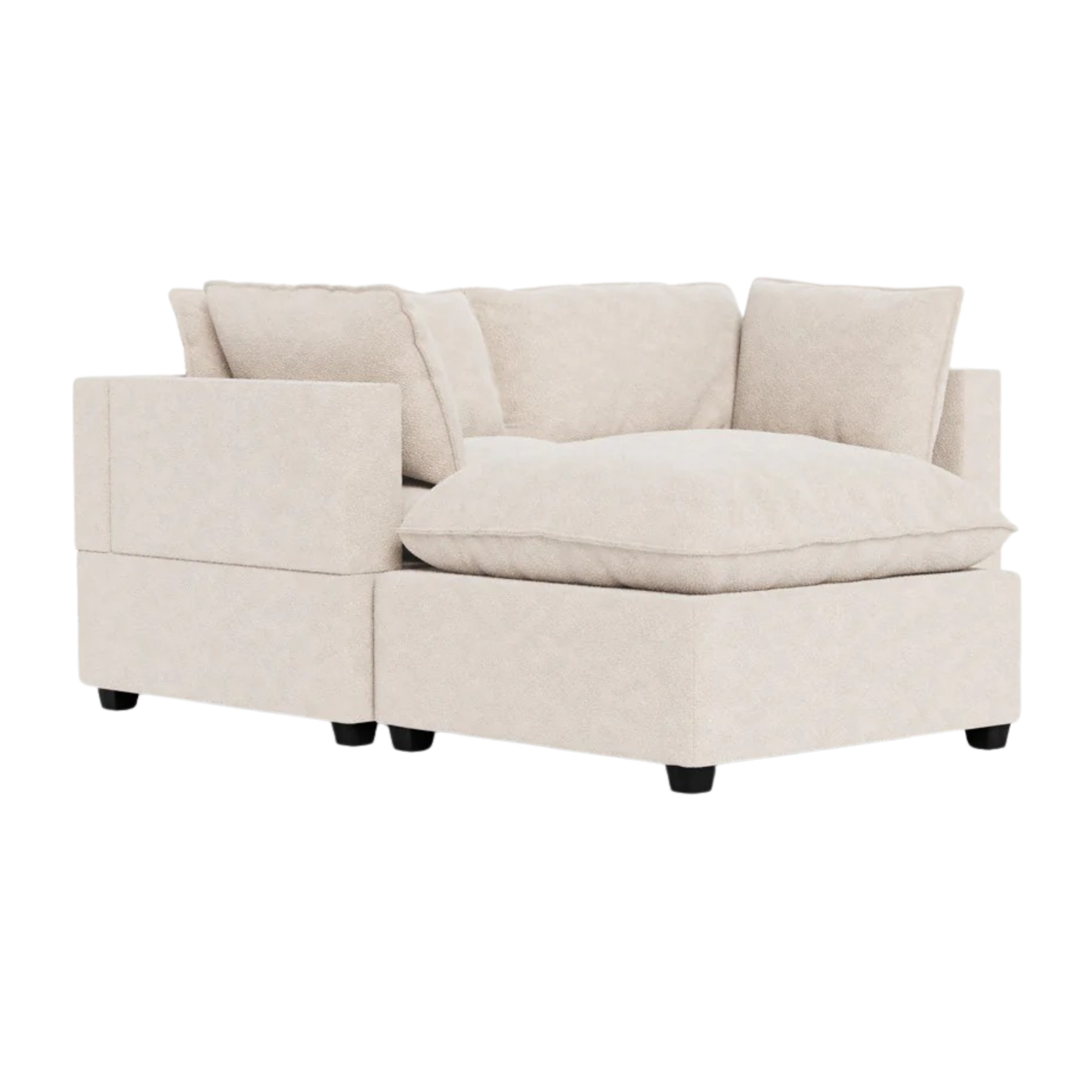Poka 2 Seat Modular Sofa+ Footstool