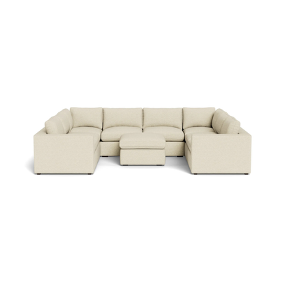 Gala U Shape Sofa  + Ottoman