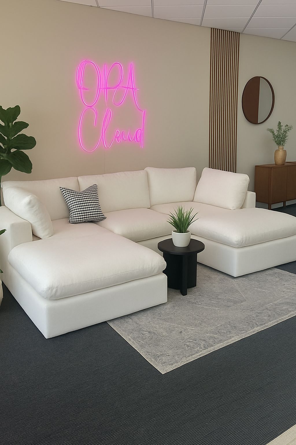 Ex Demo Cloud U Shape Sofa (Quick Delivery)