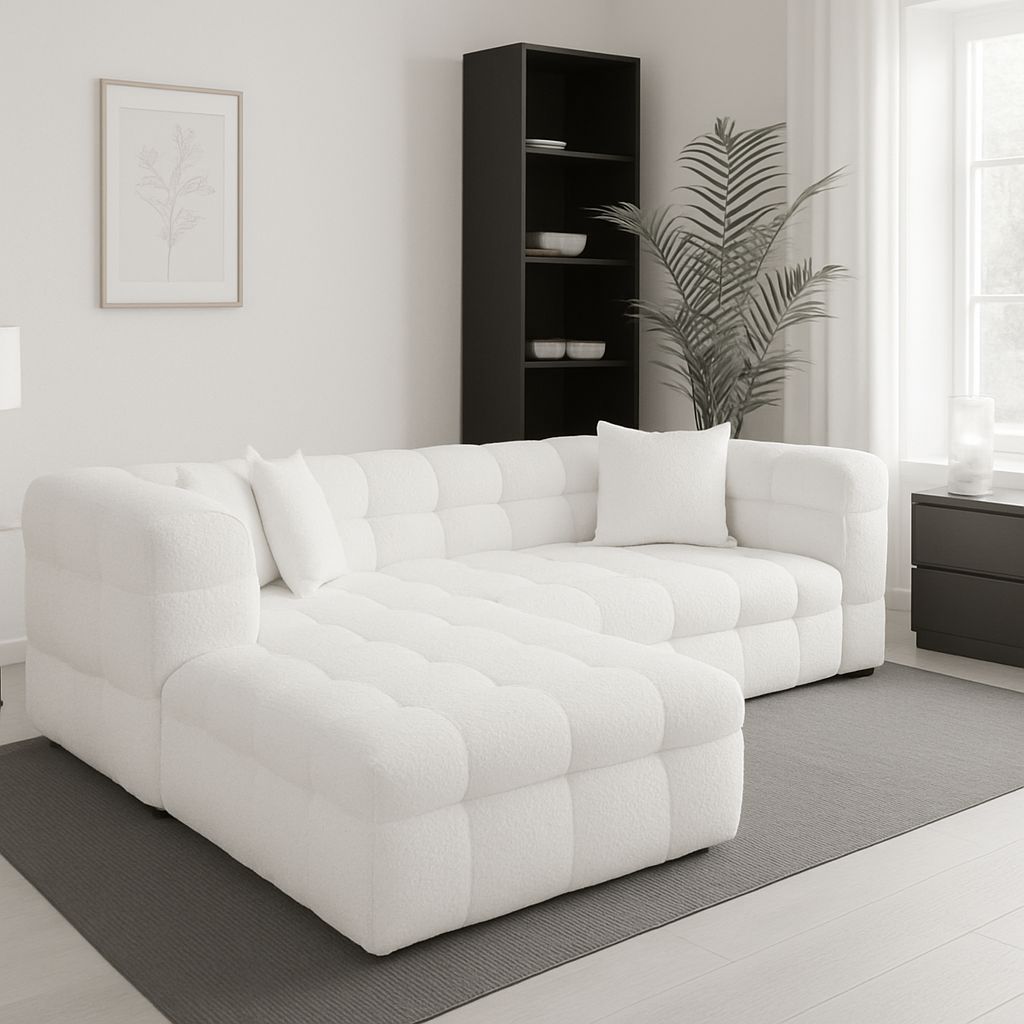 Ex Demo Kyla Chaise L Shape Sectional Sofa (Quick Delivery)