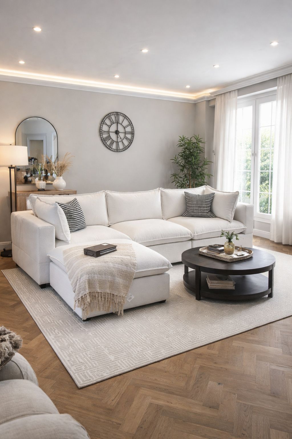 Ex Demo Poka 3 Seat Modular Sofa + Footstool (Quick Delivery 10-14 days)