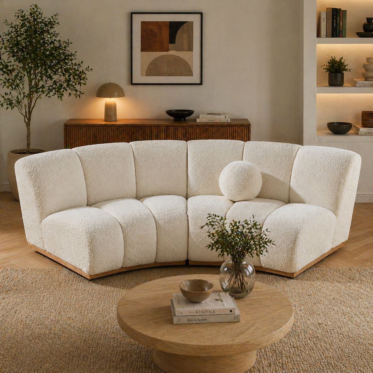 Amalfi Curved 2 Seater Sofa