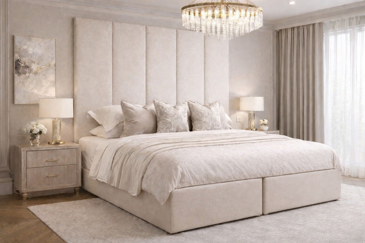 Modular Upholstered Headboard Panel (45cm)