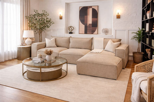 Ex Demo Marylebone Large Sofa + Stool (Quick Delivery 10-14 days)