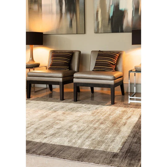 Novara Chocolate & Mocha Hand Woven Rug
